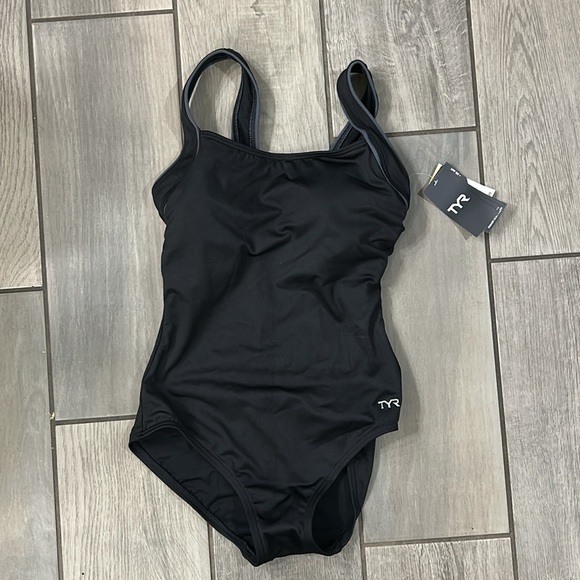 TYR Durafast Elite® Women's Square Neck Controlfit Swimsuit - Solid - Picture 9 of 12